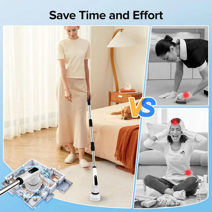 FlexiClean™ 9 in 1 Electric Cleaning Brush For Tiles, Windows, Bathroom & Kitchen