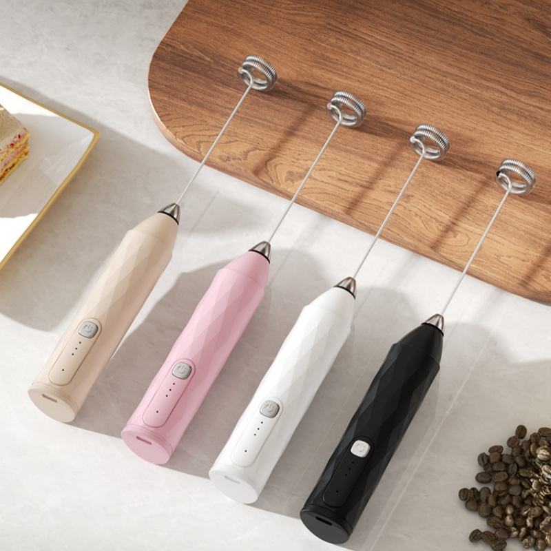 Rechargeable Electric Milk Frother – Portable Handheld Coffee & Latte Foam Maker