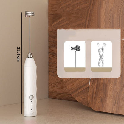 Rechargeable Electric Milk Frother – Portable Handheld Coffee & Latte Foam Maker