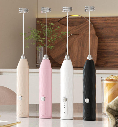 Rechargeable Electric Milk Frother – Portable Handheld Coffee & Latte Foam Maker